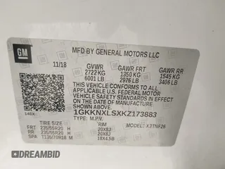 2019 GMC Acadia Denali with VIN 1GKKNXLSXKZ173883, listed as a IAAI auction lot 41863843 with 85,067 mi miles and . Bid and sale history available at carsss.com. Image 9.