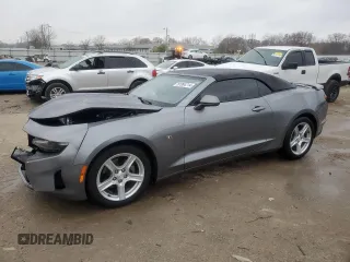 2019 Chevrolet Camaro 1LT with VIN 1G1FB3DXXK0136905, listed as a Copart auction lot 81994714 with 100,874 mi miles and Salvage Title. Bid and sale history available at carsss.com. Image 1.