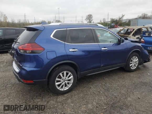 2019 Nissan Rogue S with VIN KNMAT2MV2KP504959, listed as a Copart auction lot 80275004 with 60,672 mi miles and Salvage Title. Bid and sale history available at carsss.com. Image 3.