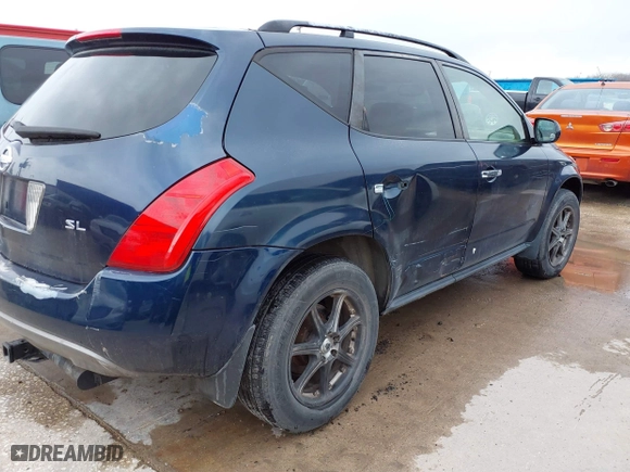 2004 Nissan Murano SE with VIN JN8AZ08WX4W340556, listed as a IAAI auction lot 41633661 with 168,570 mi miles. Bid and sale history available at carsss.com. Image 4.