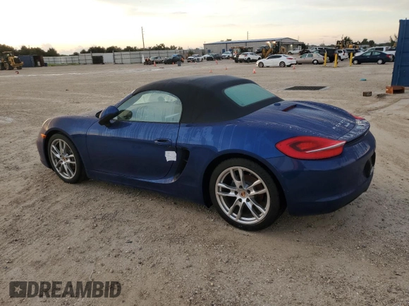 2013 Porsche Boxster с VIN WP0CA2A86DK112144, выставлен на аукционе Copart как лот 73866704 с пробегом Не указан миль и Списание • Salvage title. История ставок и продаж доступна на DreamBid. Изображение 2.