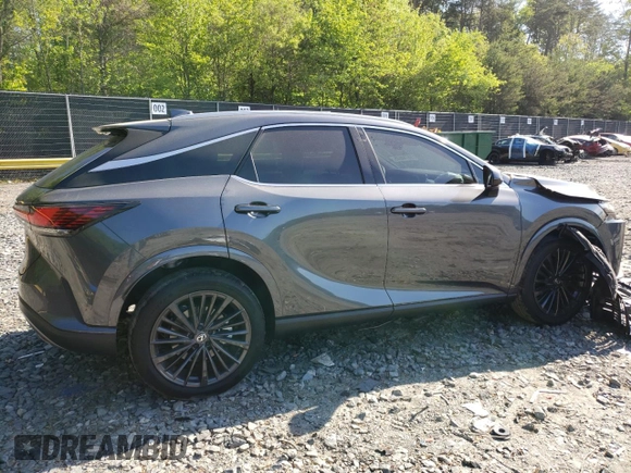 2025 Lexus RX 350 with VIN 2T2BAMCA3SC097099, listed as a Copart auction lot 54710035 with 3,483 mi miles and Salvage title. Bid and sale history available at DreamBid. Image 3.