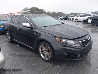2013 Kia Optima SX w/Limited Pkg with VIN 5XXGR4A68DG189452, listed as a IAAI auction lot 41563636 with 131,241 mi miles. Bid and sale history available at carsss.com. Image 1.