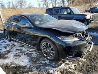 2021 Lexus LS with VIN JTHD51FF1M5014484, listed as a Copart auction lot 51123585 with 37,007 mi miles and Salvage Title. Bid and sale history available at carsss.com. Image 4.