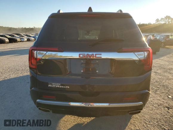2021 GMC Acadia Denali with VIN 1GKKNPLS5MZ160946, listed as a Copart auction lot 87729605 with 21,450 mi miles and Salvage Title. Bid and sale history available at carsss.com. Image 6.