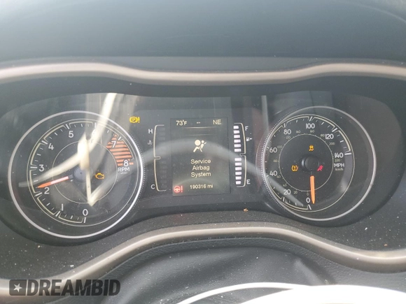 2016 Jeep Cherokee Altitude with VIN 1C4PJLCS1GW222595, listed as a Copart auction lot 43760325 with 190,316 mi miles and Salvage Title. Bid and sale history available at carsss.com. Image 9.