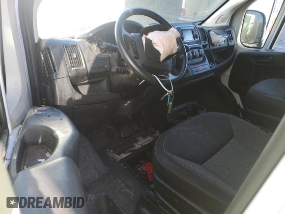 2021 Ram ProMaster Cargo with VIN 3C6LRVBG8ME564901, listed as a Copart auction lot 43367985 with Not Provided miles and Salvage Title. Bid and sale history available at carsss.com. Image 8.