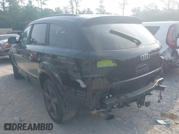 2015 Audi Q7 Premium Plus with VIN WA1LGAFE3FD024841, listed as a IAAI auction lot 42392778 with 110,970 mi miles and . Bid and sale history available at DreamBid. Image 3.