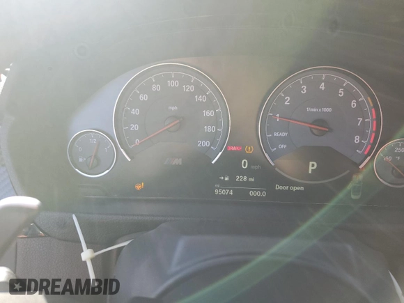 2016 BMW M4 with VIN WBS3U9C52GP968608, listed as a Copart auction lot 82890884 with 95,074 mi miles and Salvage Title. Bid and sale history available at carsss.com. Image 9.