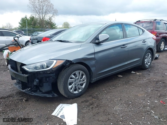 2018 Hyundai Elantra SE with VIN KMHD74LF3JU659748, listed as a IAAI auction lot 41971050 with 124,851 mi miles. Bid and sale history available at carsss.com. Image 2.