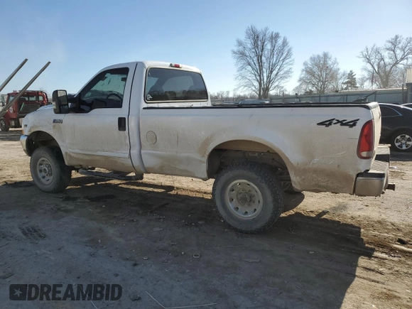 2001 Ford F-250 with VIN 3FTNF21L81MA77058, listed as a Copart auction lot 85871654 with 163,557 mi miles and Salvage title. Bid and sale history available at DreamBid. Image 2.