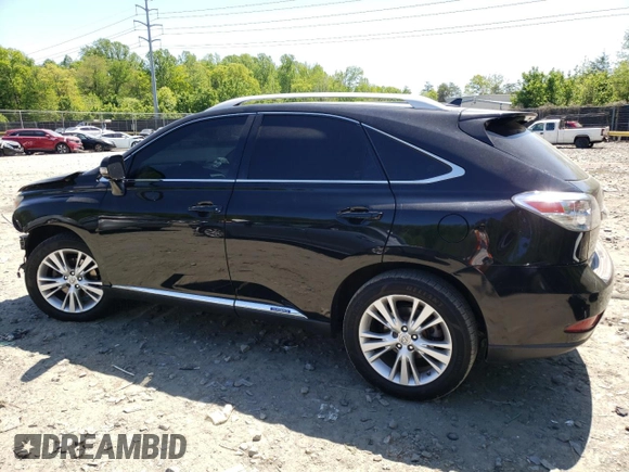 2010 Lexus RX 450h with VIN JTJBC1BA8A2012105, listed as a Copart auction lot 54835615 with 193,740 mi miles and Salvage title. Bid and sale history available at DreamBid. Image 2.