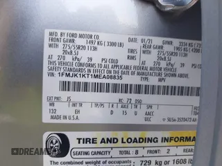 2021 Ford Expedition Max Limited с VIN 1FMJK1KT1MEA08835, выставлен на аукционе IAAI как лот 40231802 с пробегом 57 414 миль миль и . История ставок и продаж доступна на DreamBid. Изображение 9.