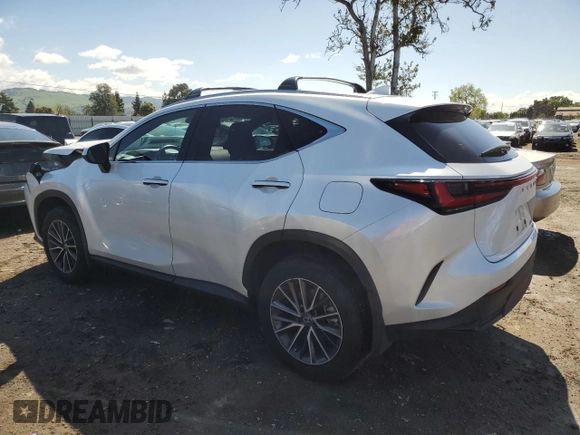 2024 Lexus NX 350h with VIN JTJAKCEZ0R2020514, listed as a Copart auction lot 51346085 with 26,524 mi miles and Salvage title. Bid and sale history available at DreamBid. Image 2.