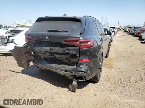 2022 BMW X5 M50i with VIN 5UXJU4C06N9J91730, listed as a Copart auction lot 58045612 with 0 mi miles. Bid and sale history available at carsss.com. Image 9.