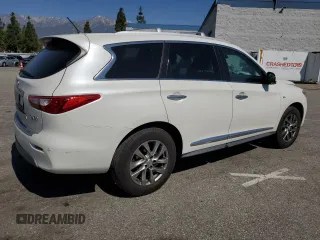 2015 Infiniti QX60 with VIN 5N1AL0MM7FC537881, listed as a Copart auction lot 50093845 with 100,988 mi miles and Salvage Title. Bid and sale history available at DreamBid. Image 3.