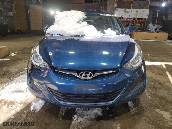 2016 Hyundai Elantra Limited with VIN KMHDH4AE2GU501076, listed as a Copart auction lot 43601095 with 74,386 mi miles and Salvage Title. Bid and sale history available at carsss.com. Image 5.