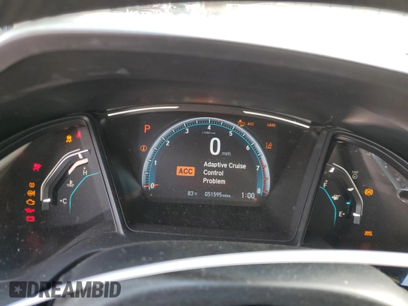 2020 Honda Civic LX z VIN 2HGFC2F69LH602387, wystawiony jako Copart lot #51446375 z przebiegiem 51 595 mil mil oraz Szkoda całkowita • Salvage title. Historia ofert i sprzedaży dostępna na DreamBid. Obrazek 9.