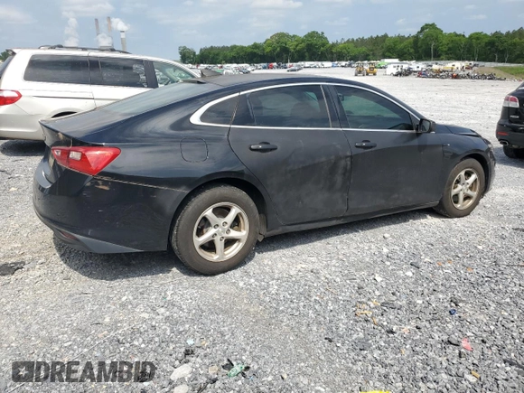 2017 Chevrolet Malibu LS with VIN 1G1ZB5ST4HF143914, listed as a Copart auction lot 54863905 with 105,105 mi miles and Salvage Title. Bid and sale history available at DreamBid. Image 3.