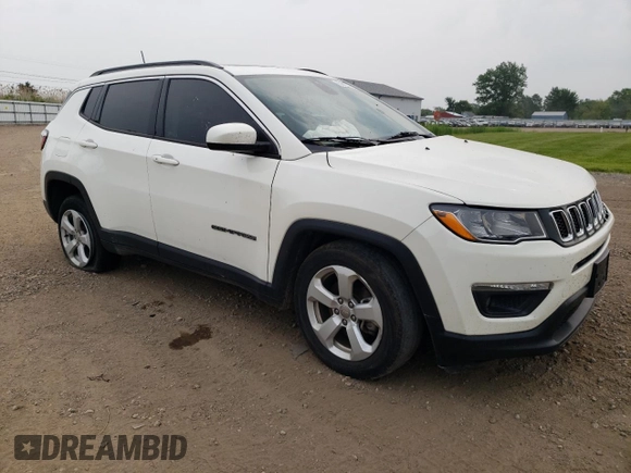 2021 Jeep Compass Latitude with VIN 3C4NJDBB5MT524553, listed as a Copart auction lot 60867305 with 80,314 mi miles and Salvage title. Bid and sale history available at DreamBid. Image 4.