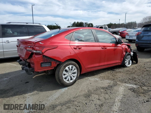 2020 Hyundai Accent SE with VIN 3KPC24A69LE122661, listed as a Copart auction lot 46142243 with 7,079 mi miles. Bid and sale history available at carsss.com. Image 3.