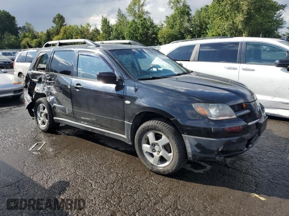2003 Mitsubishi Outlander XLS with VIN JA4LZ41GX3U063460, listed as a Copart auction lot 68744554 with 186,447 mi miles and Salvage Title. Bid and sale history available at carsss.com. Image 4.