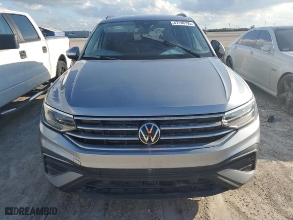 2024 Volkswagen Tiguan S with VIN 3VVRB7AX1RM119905, listed as a Copart auction lot 47146195 with 0 mi miles and Non Repairable. Bid and sale history available at carsss.com. Image 5.