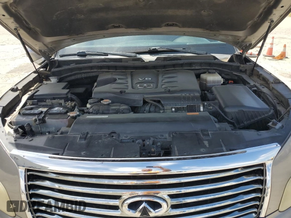2011 Infiniti QX56 8-passenger with VIN JN8AZ2ND0B9701819, listed as a Copart auction lot 54975635 with 186,584 mi miles and Clean Title. Bid and sale history available at carsss.com. Image 12.