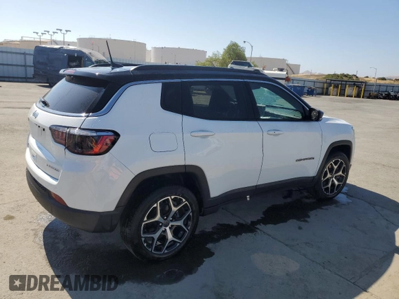 2025 Jeep Compass Limited with VIN 3C4NJDCN8ST525816, listed as a Copart auction lot 62394535 with 20,865 mi miles and Clean title. Bid and sale history available at DreamBid. Image 3.
