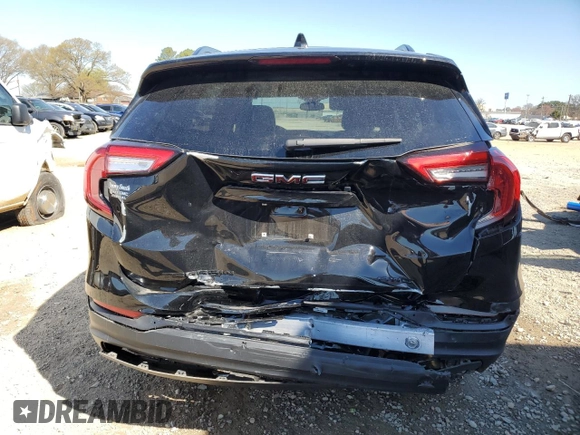 2024 GMC Terrain SLT with VIN 3GKALVEG5RL276774, listed as a Copart auction lot 50169455 with 10,409 mi miles and Salvage title. Bid and sale history available at DreamBid. Image 6.
