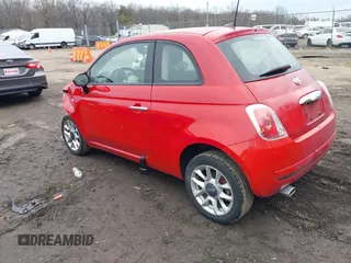 2016 FIAT 500 Easy with VIN 3C3CFFKR4GT136501, listed as a IAAI auction lot 41501375 with 49,160 mi miles. Bid and sale history available at carsss.com. Image 3.
