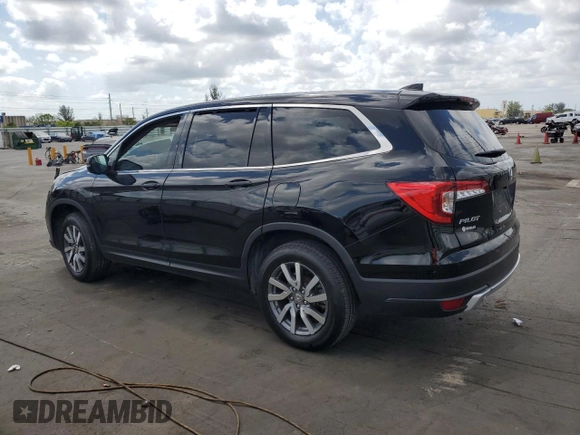 2022 Honda Pilot EX-L with VIN 5FNYF5H53NB015633, listed as a Copart auction lot 54150005 with 99,950 mi miles and Salvage title. Bid and sale history available at DreamBid. Image 2.
