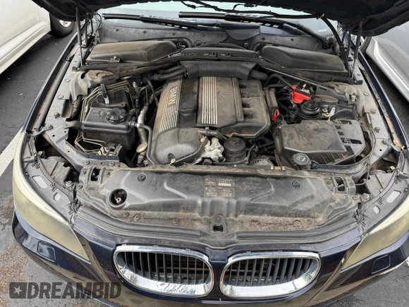 2005 BMW 5 Series 530i with VIN WBANA73575CR57148, listed as a Copart auction lot 72956964 with 138,524 mi miles and Clean Title. Bid and sale history available at DreamBid. Image 7.
