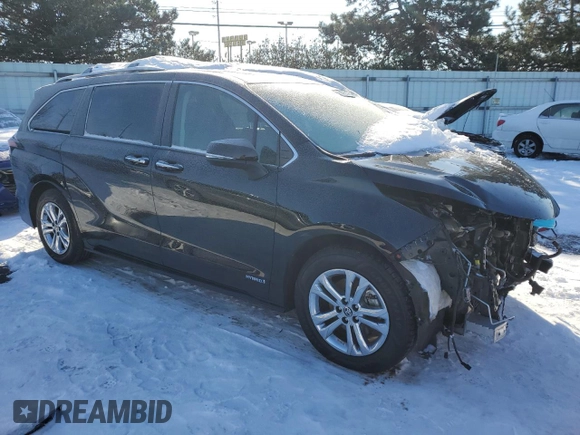 2021 Toyota Sienna Limited with VIN 5TDESKFC4MS007677, listed as a Copart auction lot 88361475 with 71,993 mi miles and Salvage Title. Bid and sale history available at DreamBid. Image 4.
