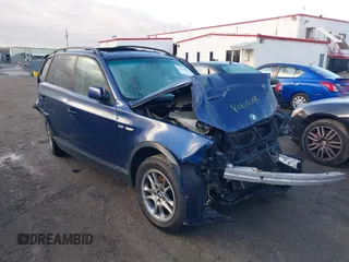 2005 BMW X3 2.5i with VIN WBXPA734X5WC51220, listed as a IAAI auction lot 41069508 with 1 mi miles. Bid and sale history available at carsss.com. Image 1.