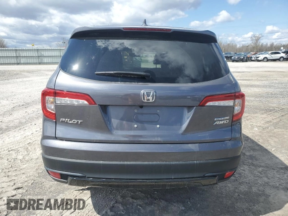 2022 Honda Pilot Special Edition with VIN 5FNYF6H27NB091268, listed as a Copart auction lot 48382155 with 45,893 mi miles and Salvage Title. Bid and sale history available at carsss.com. Image 6.