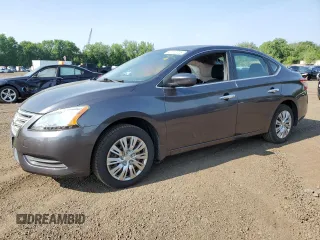 2014 Nissan Sentra SV with VIN 3N1AB7AP7EY321083, listed as a Copart auction lot 60710205 with 75,087 mi miles and Salvage title. Bid and sale history available at DreamBid. Image 1.