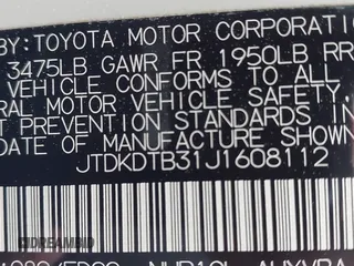 2018 Toyota Prius One with VIN JTDKDTB31J1608112, listed as a IAAI auction lot 42086063 with 51,847 mi miles and . Bid and sale history available at DreamBid. Image 9.