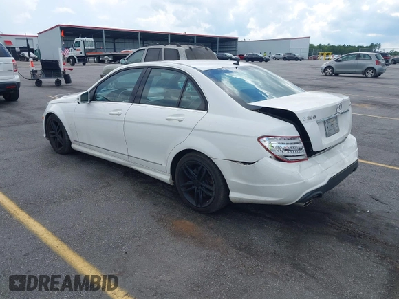 2013 Mercedes-Benz C 300 Sport with VIN WDDGF8AB8DR287316, listed as a IAAI auction lot 42645992 with 156,974 mi miles and . Bid and sale history available at DreamBid. Image 3.