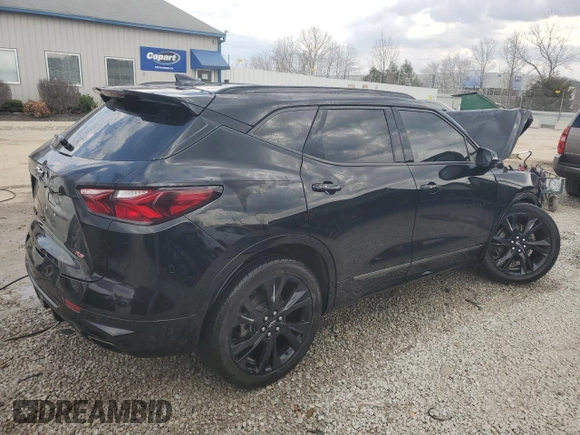 2021 Chevrolet Blazer RS z VIN 3GNKBERS5MS528692, wystawiony jako Copart lot #48806655 z przebiegiem 48 422 mil mil oraz Szkoda całkowita • Salvage title. Historia ofert i sprzedaży dostępna na DreamBid. Obrazek 3.