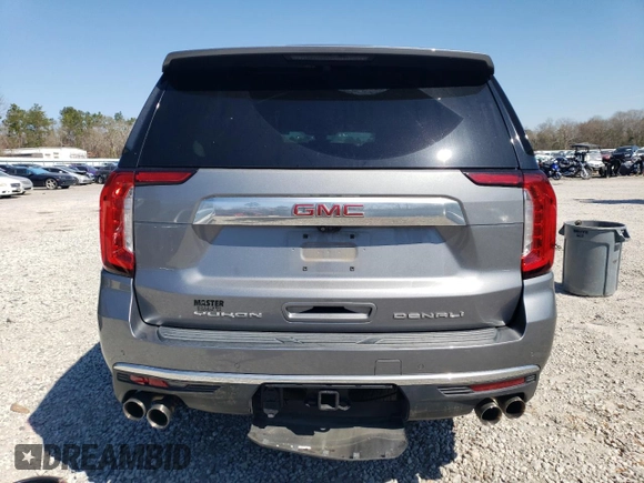 2021 GMC Yukon Denali with VIN 1GKS2DKL2MR129896, listed as a Copart auction lot 46808315 with 0 mi miles and Salvage Title. Bid and sale history available at carsss.com. Image 6.