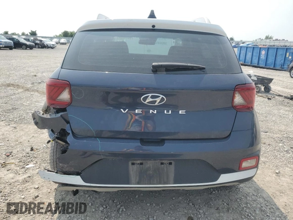 2020 Hyundai Venue SEL with VIN KMHRC8A33LU014182, listed as a Copart auction lot 60740345 with 75,616 mi miles and Salvage title. Bid and sale history available at DreamBid. Image 6.