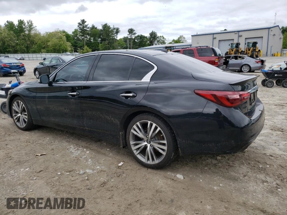 2019 Infiniti Q50 Luxe с VIN JN1EV7AR1KM590382, выставлен на аукционе Copart как лот 58008505 с пробегом 53 026 миль миль и Списание • Salvage title. История ставок и продаж доступна на DreamBid. Изображение 2.