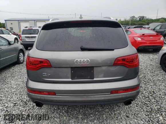 2013 Audi Q7 Premium Plus with VIN WA1LGAFE3DD009592, listed as a Copart auction lot 62755525 with 178,743 mi miles and Clean title. Bid and sale history available at DreamBid. Image 6.