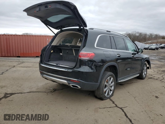 2020 Mercedes-Benz GLS 450 with VIN 4JGFF5KE3LA206471, listed as a Copart auction lot 47861325 with 62,735 mi miles and Salvage Title. Bid and sale history available at DreamBid. Image 3.