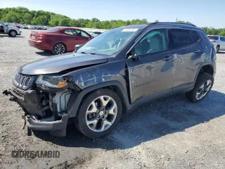 2018 Jeep Compass Limited с VIN 3C4NJCCB9JT362155, выставлен на аукционе Copart как лот 55009765 с пробегом 126 884 миль миль и Списание • Salvage title. История ставок и продаж доступна на DreamBid. Изображение 1.