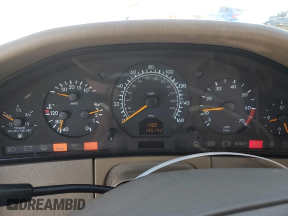 1998 Mercedes-Benz S-Class with VIN WDBGA43G6WA393788, listed as a Copart auction lot 54447505 with 145,142 mi miles and Clean Title. Bid and sale history available at carsss.com. Image 9.