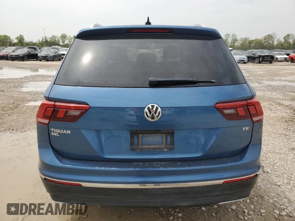 2018 Volkswagen Tiguan SEL with VIN 3VV3B7AX9JM069667, listed as a Copart auction lot 50093615 with 52,741 mi miles and Clean Title. Bid and sale history available at DreamBid. Image 6.