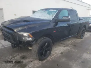 2018 Ram 1500 Big Horn with VIN 1C6RR6LM8JS354103, listed as a Copart auction lot 82401044 with 100,765 mi miles and Salvage Title. Bid and sale history available at carsss.com. Image 1.