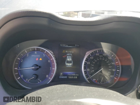 2017 Infiniti Q50 2.0t Premium with VIN JN1CV7AR2HM682617, listed as a Copart auction lot 49390875 with 152,586 mi miles and Salvage Title. Bid and sale history available at carsss.com. Image 9.